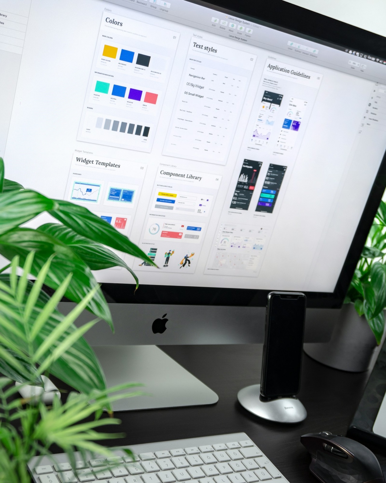 Sistema de diseño de un sitio web en pantalla - Diseño Web en Chile